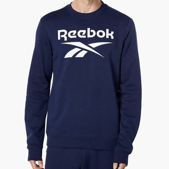 Reebok Other - NWT Reebok Men's Crewneck Sweatshirt, Navy/White, MEDIUM